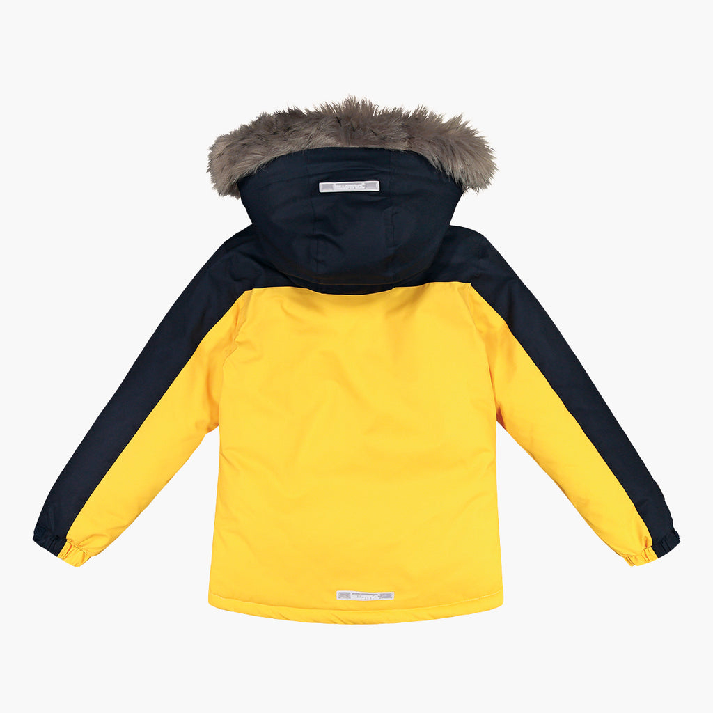 Kuoma Lasten toppatakki Hugo, T.Sininen/Keltainen