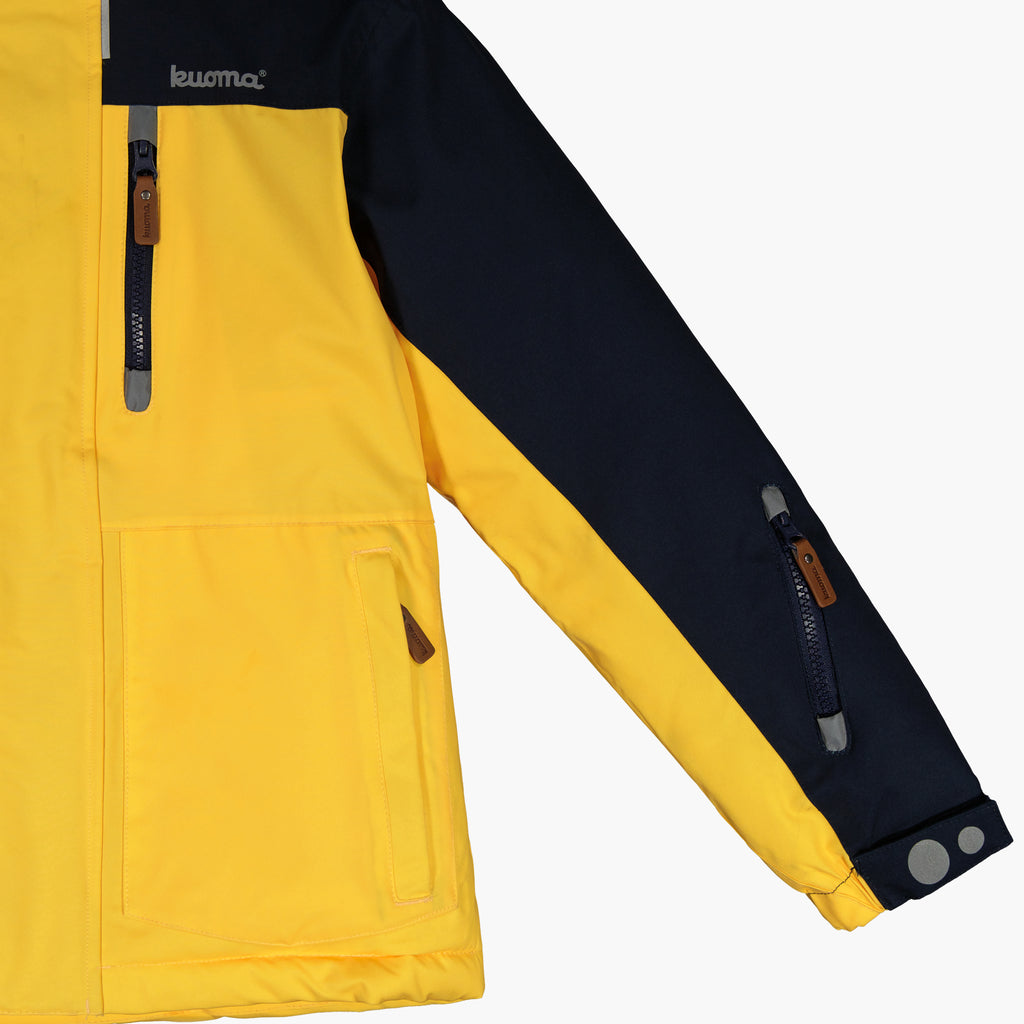 Kuoma Lasten toppatakki Hugo, T.Sininen/Keltainen